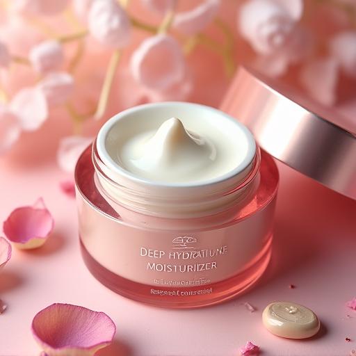Potje Deep Hydration Moisturizer met bloemblaadjes
